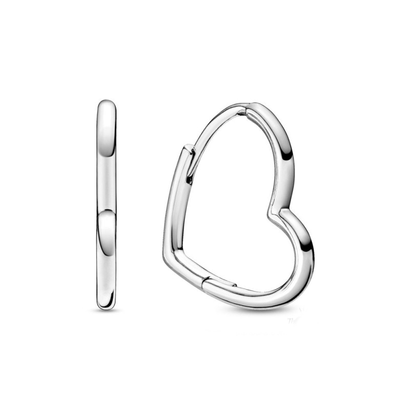 Pendientes de Aro Corazón Asimétrico 298307C00 | Joyería River