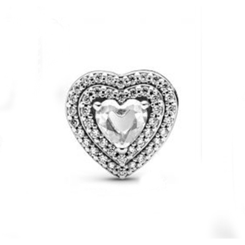 Charm corazones nivelados brillantes 799218C01 | Joyería River