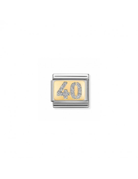 Link Nomination Acero y Oro "40 Años" Glitter 030224 04