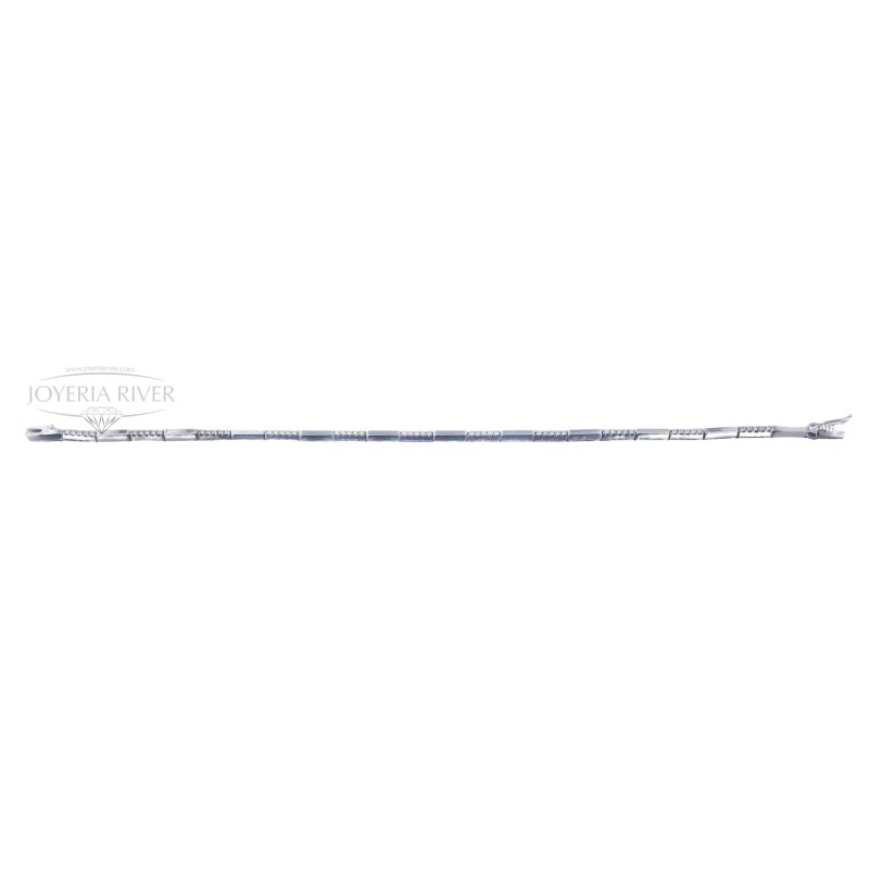 Pulsera Oro Blanco Diamantes R256I642 | Joyería River