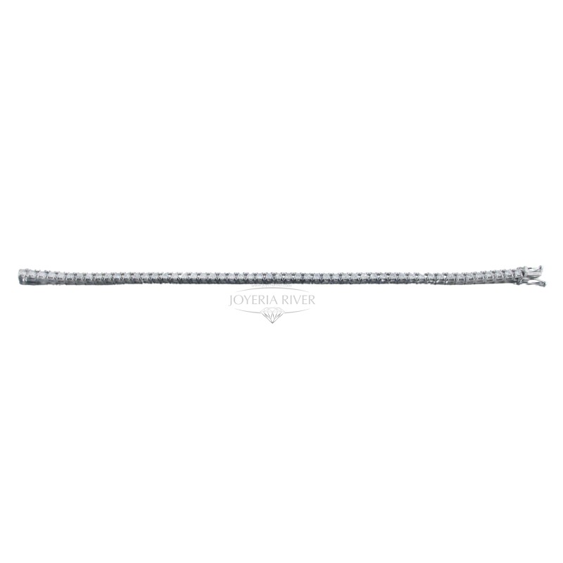 Pulsera Oro Blanco Diamantes R369I142 | Joyería River