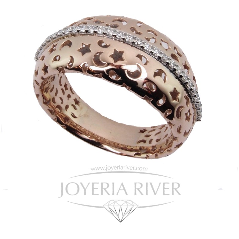 Sortija Oro Rosa Diamantes RA20I91 | Joyería River