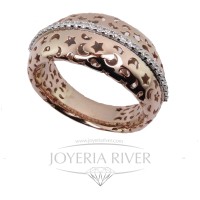 Sortija Oro Rosa Diamantes RA20I91 | Joyería River