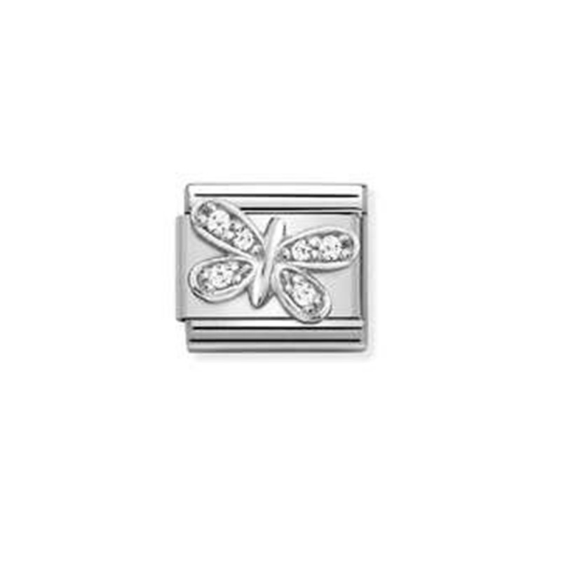 Link Nomination Acero y Plata "mariposa" 330304 35 | Joyería River