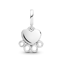 Charm Colgante en plata de ley Corazones y Patas 799360C00 | Joyerí...
