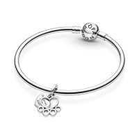 Charm Colgante en plata de ley Corazones y Patas 799360C00 | Joyerí...