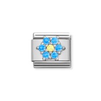 Link Nomination Acero y Plata "Flor Azul y Amarilla" 330322 04 | Jo... Link Nomination Acero y Plata "Flor Azul y Amarilla" 330322 04 | Jo...