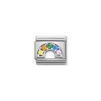 Link Acero y Plata " Arco Iris" 330323 01 | Joyería River Link Acero y Plata " Arco Iris" 330323 01 | Joyería River