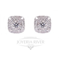 Pendientes Oro Blanco y Diamantes RP12I53 | Joyería River
