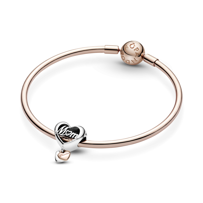 Charm Plata de Ley y Rose Corazón Gracias Mamá 789372C00 | Joyería ...