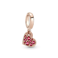 Charm Colgante Pandora Rose Corazón Rojo Pavé 789404C02 | Joyería R...