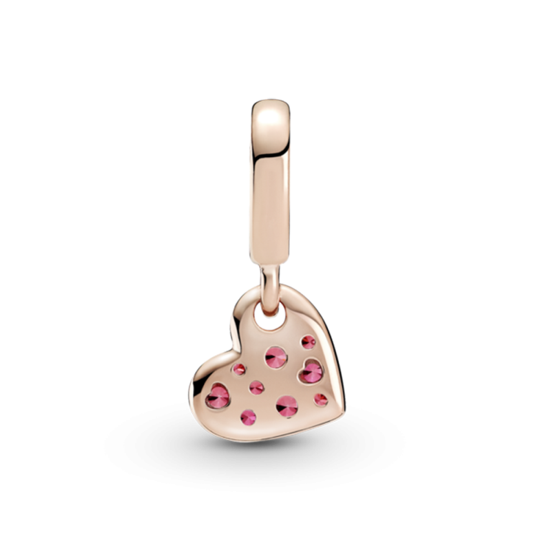 Charm Colgante Pandora Rose Corazón Rojo Pavé 789404C02 | Joyería R...