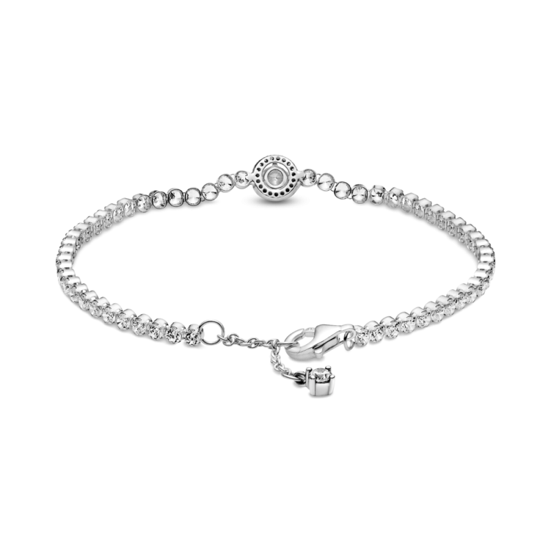 Pulsera plata Tennis Halo Brillante 599416C01 | Joyería River