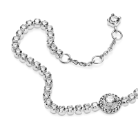 Pulsera plata Tennis Halo Brillante 599416C01 | Joyería River