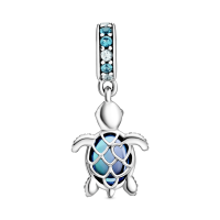 Charm Colgante plata Tortuga Marina con Murano 798939C01 | Joyería ...