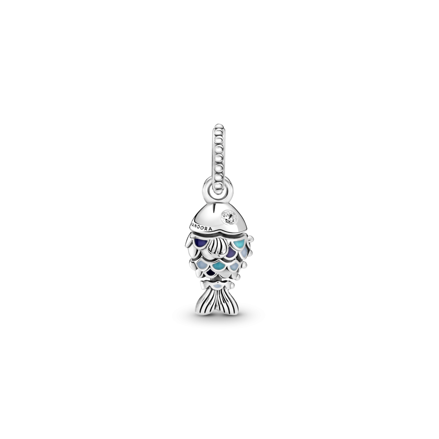 Charm Colgante plata Pez Escamas Azules 799428C01 | Joyería River