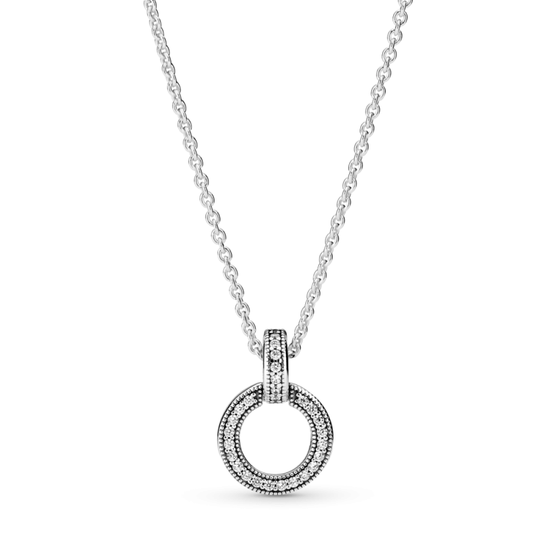 Collar Colgante Doble Círculo 399487C01-45 | Joyería River