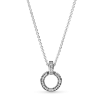 Collar Colgante Doble Círculo 399487C01-45 | Joyería River