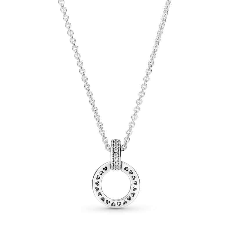 Collar Colgante Doble Círculo 399487C01-45 | Joyería River