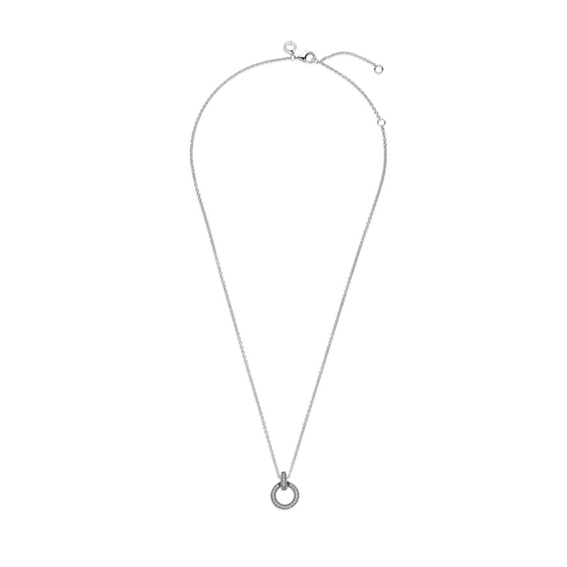 Collar Colgante Doble Círculo 399487C01-45 | Joyería River