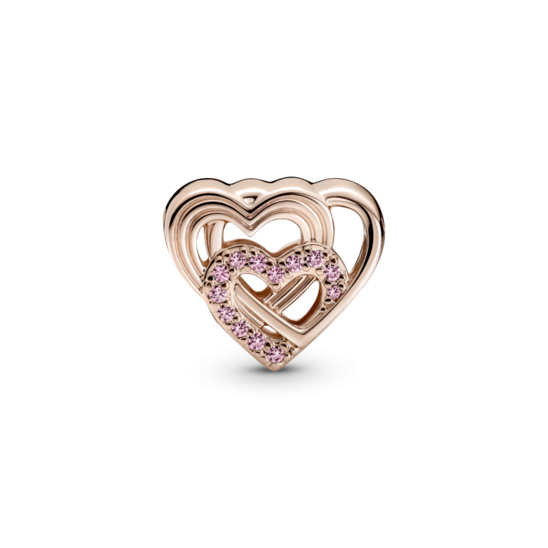 Charm Pandora Rose Corazones de Amor Entrelazados 789529C01 | Joyer...