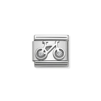 Link Nomination Acero y Plata "Bicicleta" 330311 04 | Joyería River