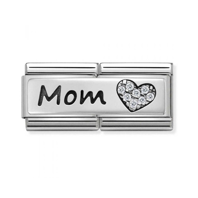 Link Nomination Doble "Mamá con amor" 330731 06 | Joyería River