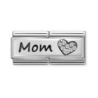 Link Nomination Doble "Mamá con amor" 330731 06 | Joyería River