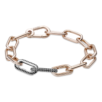 Eslabón Doble Pandora Me Pavé Negro 799660C03 | Joyería River