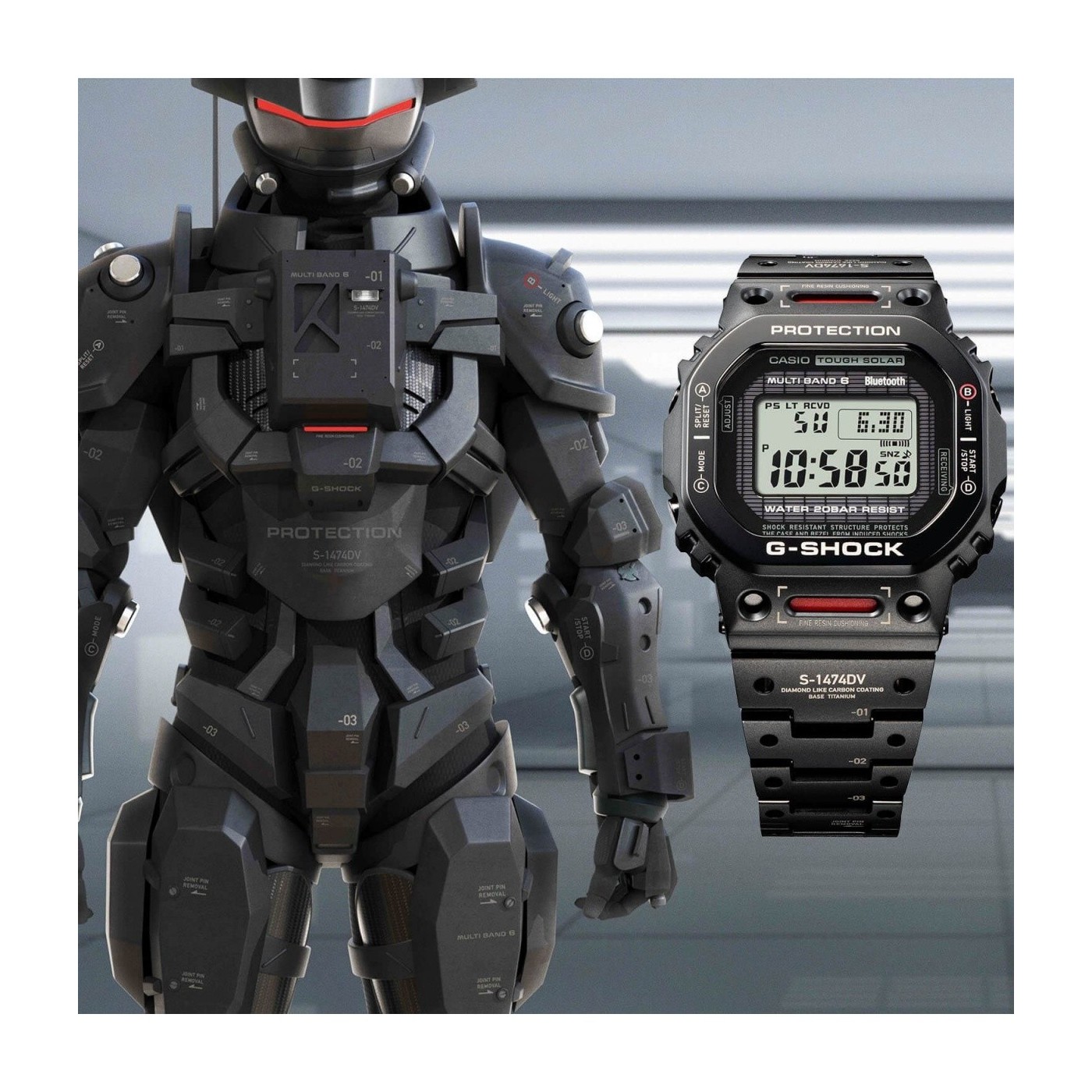 Reloj G-Shock TITANIUM VIRTUAL ARMOR GMW-B5000TVA Joyería River