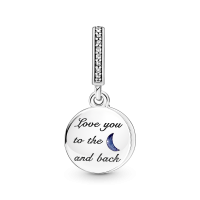 Charm Pandora Colgante Doble Árbol & Luna de la galaxia 799645C01 |...