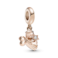 Charm Pandora Colgante Rosa Ángel con Alas de Corazón 789650C01
