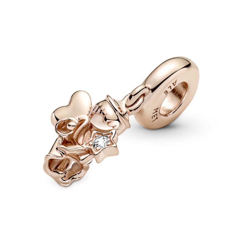 Charm Pandora Colgante Rosa Ángel con Alas de Corazón 789650C01
