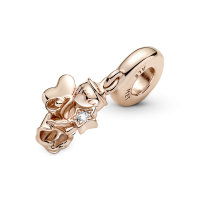 Charm Pandora Colgante Rosa Ángel con Alas de Corazón 789650C01