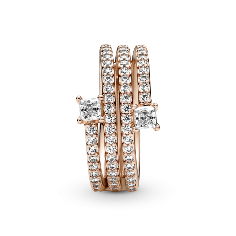 Anillo Pandora Triple Espiral Rosa 180051C01 | Joyería River