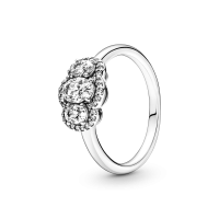 Anillo Pandora vintage Plata Tres Piedras 190049C01 | Joyería River
