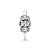 Anillo Pandora vintage Plata Tres Piedras 190049C01 | Joyería River
