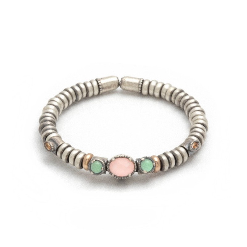 Pulsera Raive Plata Calcedonia y Circonitas AN-48 | Joyería River