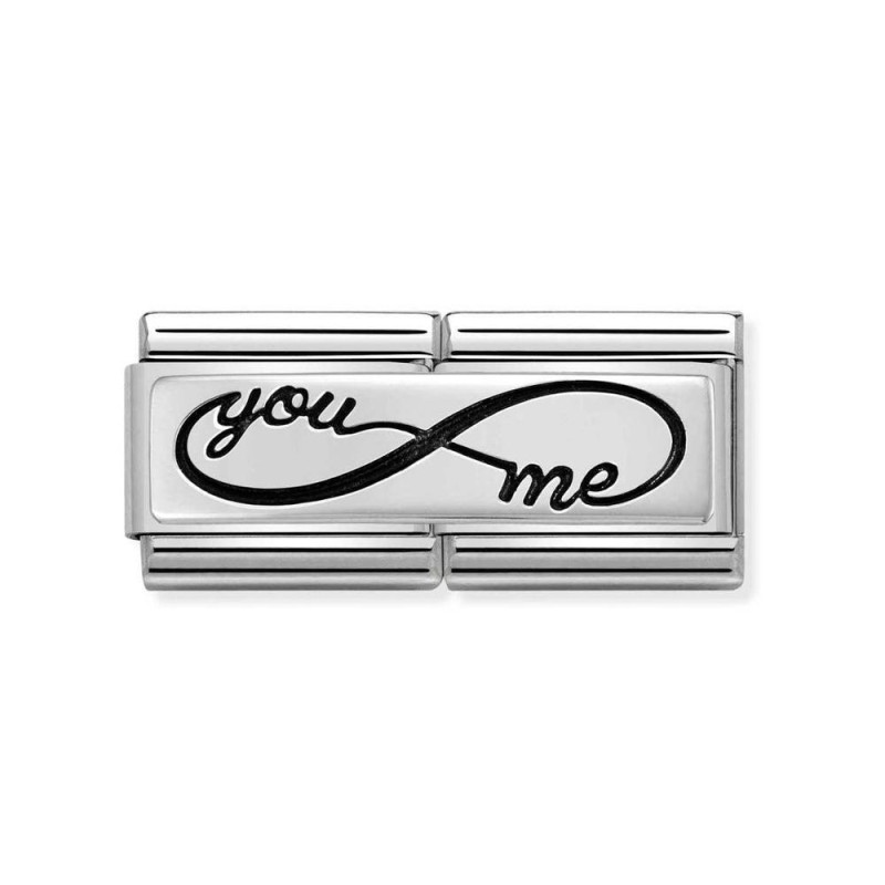 Link Nomination Plata Doble "Infinito you and me" 330710 43 | Joyer...