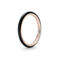 Anillo Pandora Me Rosé y Esmalte Negro 189655C01 | Joyería River