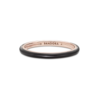 Anillo Pandora Me Rosé y Esmalte Negro 189655C01 | Joyería River
