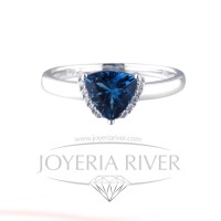 Sortija Oro Blanco y Diamantes R644I612 | Joyería River