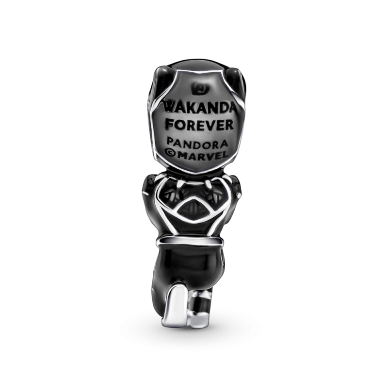 Charm Pandora en plata de ley Pantera Negra Los Vengadores de Marve...