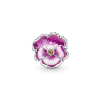 Charm Pandora plata Flor Pensamiento Rosa 790777C01 | Joyería River