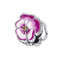 Charm Pandora plata Flor Pensamiento Rosa 790777C01 | Joyería River