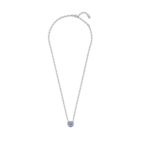 Collar Pandora plata Flor Pensamiento Azul 390770C01 | Joyería River