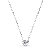 Collar Pandora plata Flor Pensamiento Azul 390770C01 | Joyería River