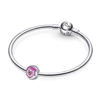 Clip Pandora Flor Pensamiento Rosa 790772C01 | Joyería River