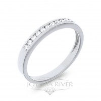 Sortija Oro Blanco y Diamantes R357I812 | Joyería River