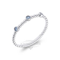 Sortija Oro Blanco y Topacios R534I212TOP | Joyería River